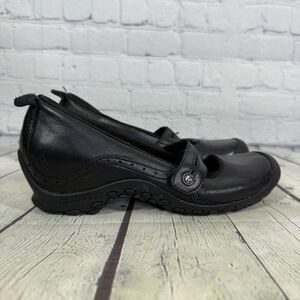Merell Mary Jane Women Size 8.5 Black Wedge Platform Comfortable Academia Shoes